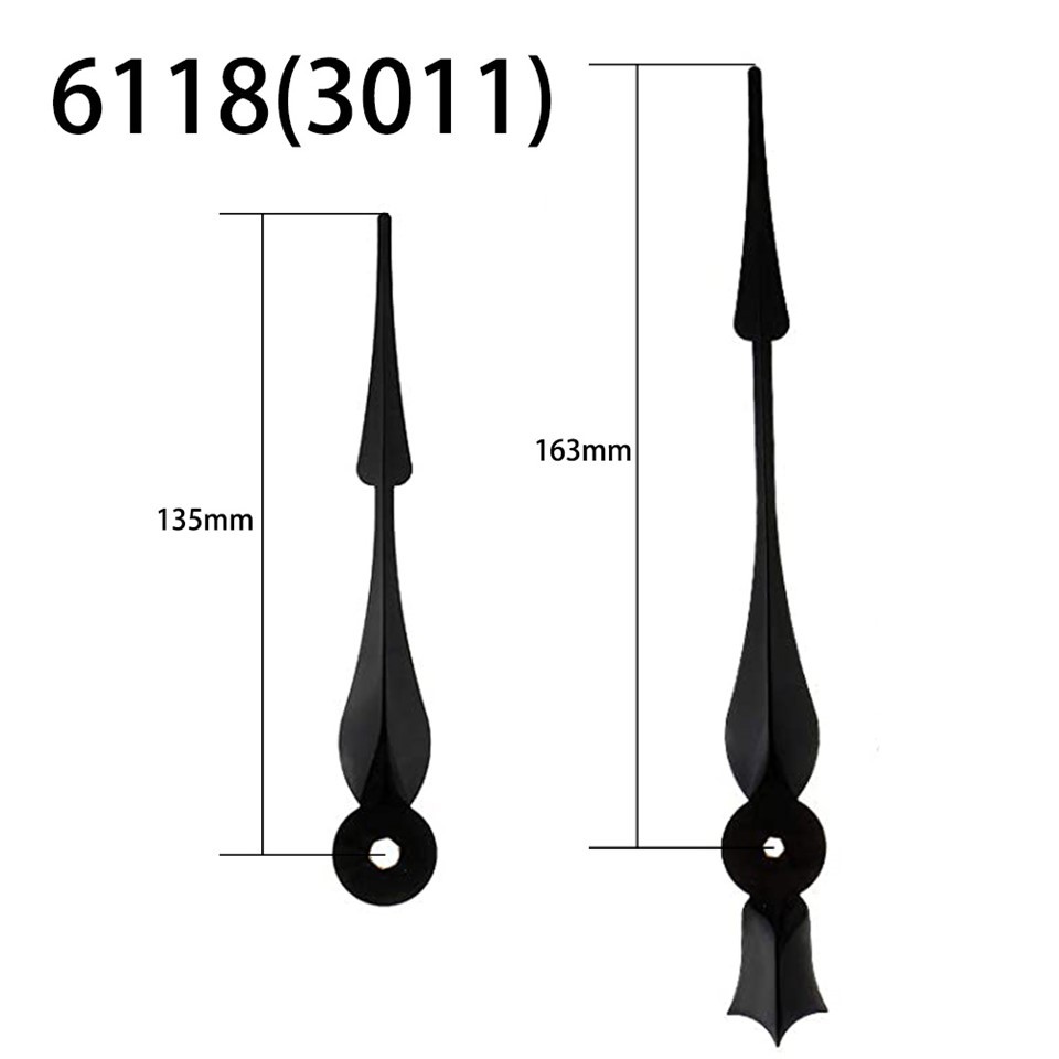 Clock Hand No.6118 Black Hour And Minute